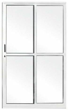 PORTA ALUMINIO BR 1,50X2,10M 2 FOLHAS HB