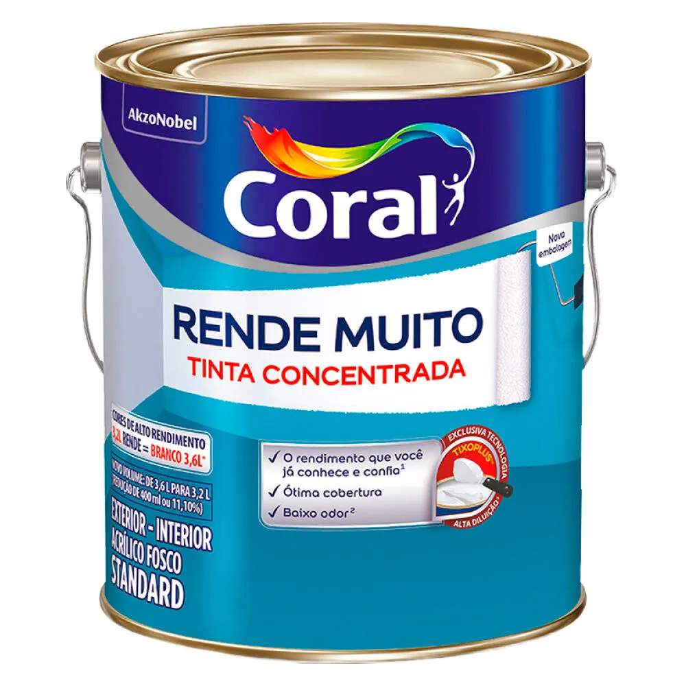 CORAL RENDE MUITO 3,2L CINZA ALPINO LATEX