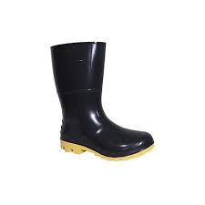 BOTA BORRACHA PRETA (CANO MEDIO) DO 35 AO 44