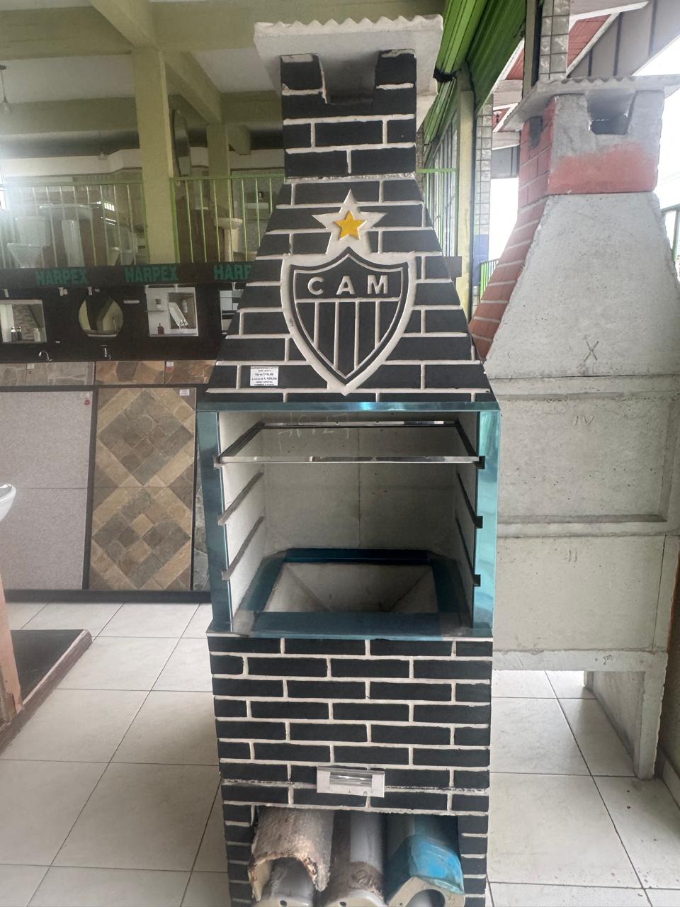 CHURRASQUEIRA MEDIA ATLÉTICO (2,25M X 65CMX56CM)