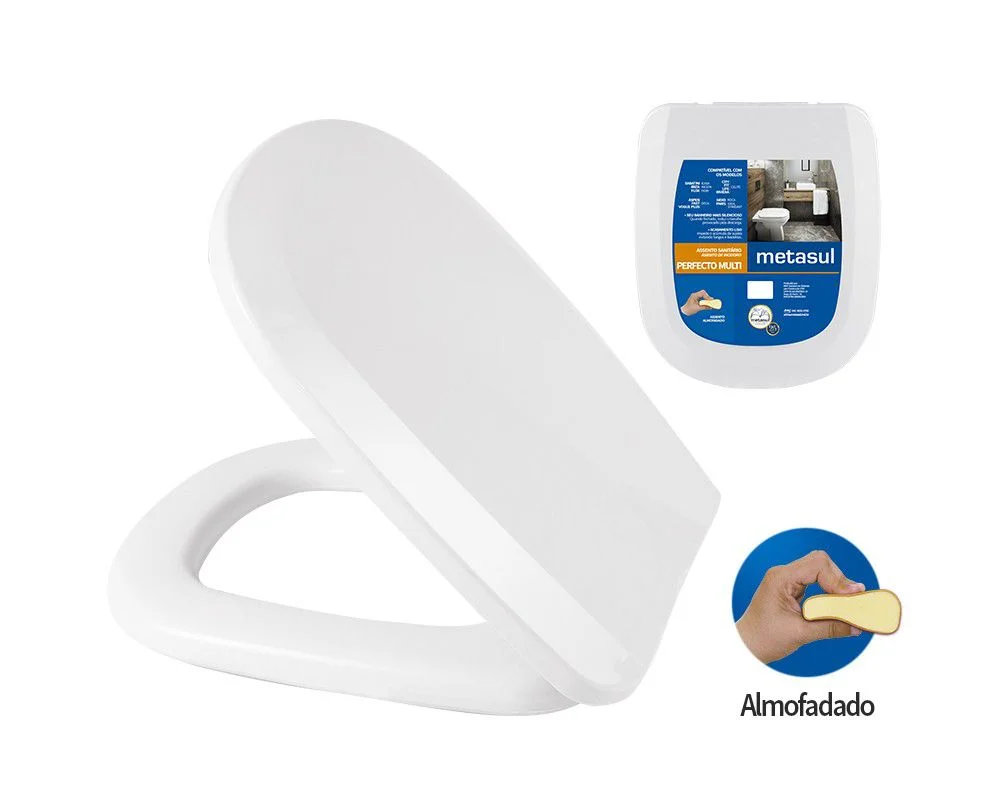 ASSENTO ALMOF. RETANGULAR (BRANCO, BEGE, CINZA, VERDE, PRETO)