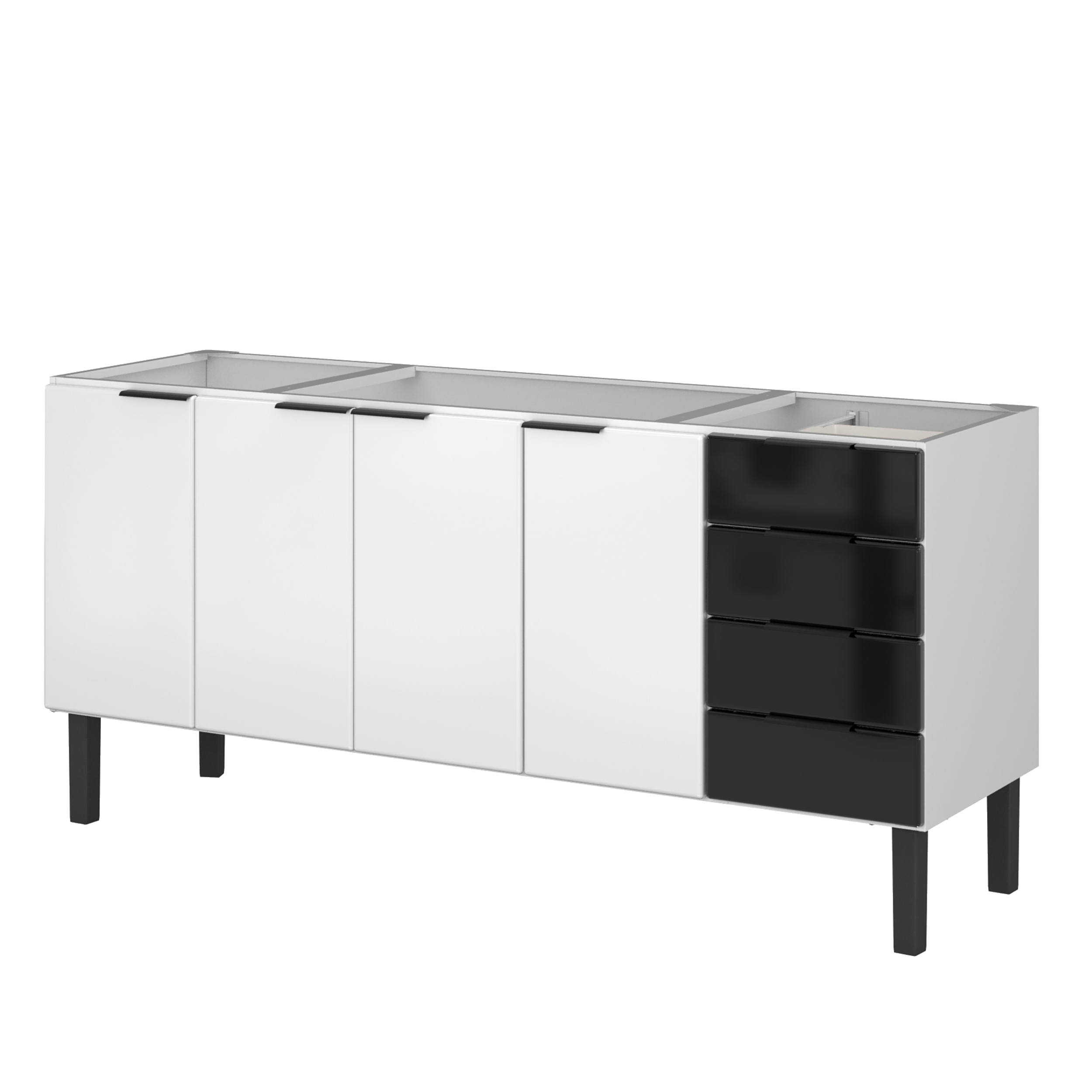 GABINETE ACO P/ PIA 1,8M PRETO HB
