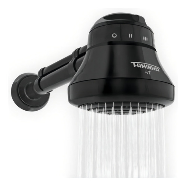 DUCHA FAME SUPER DUCHA 4T 127V PRETA C/ CANO