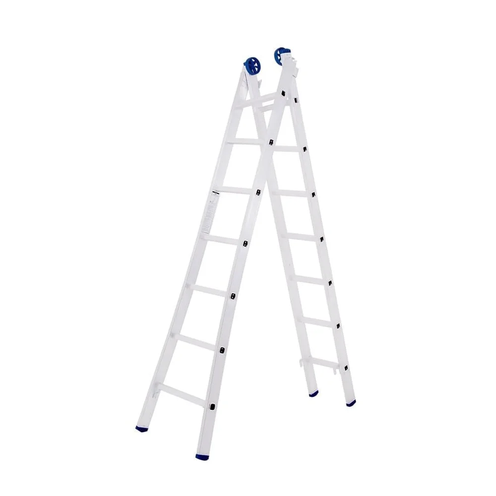 ESCADA ALUMINIO EXTENSIVA (3 EM1) 07X2 DEGRAUS